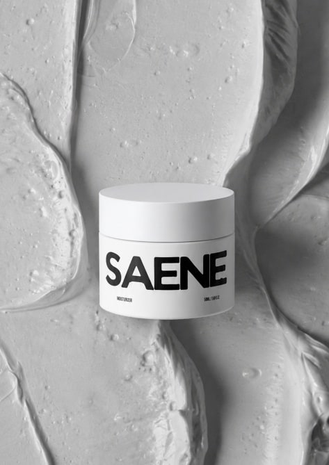 Saene Moisturiser on cream texture